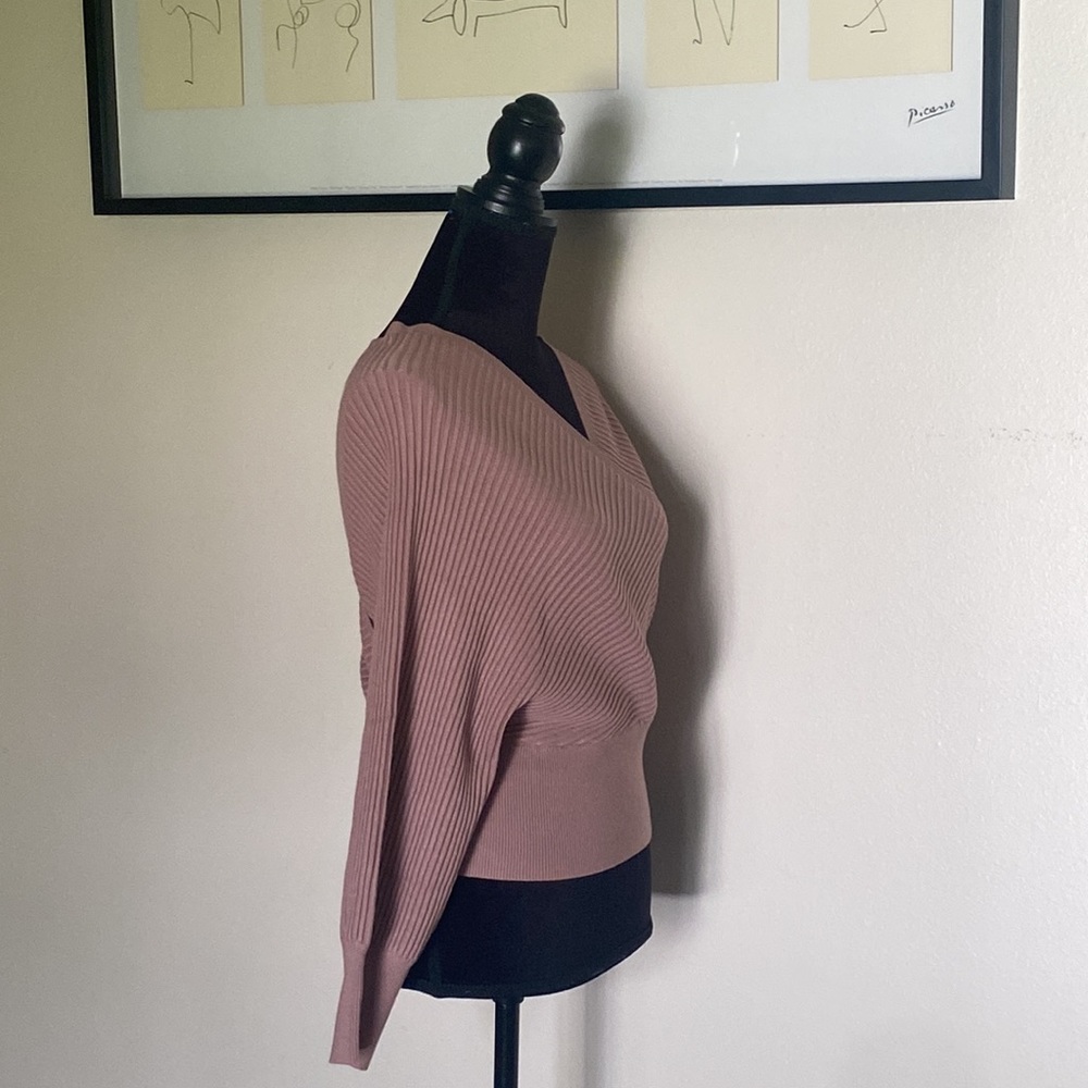 Hope Horizon Purple Wrap Knit Top - Picture 12 of 14